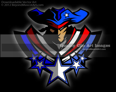 Patriot Clip Art   Patriot Mascot Art 0202