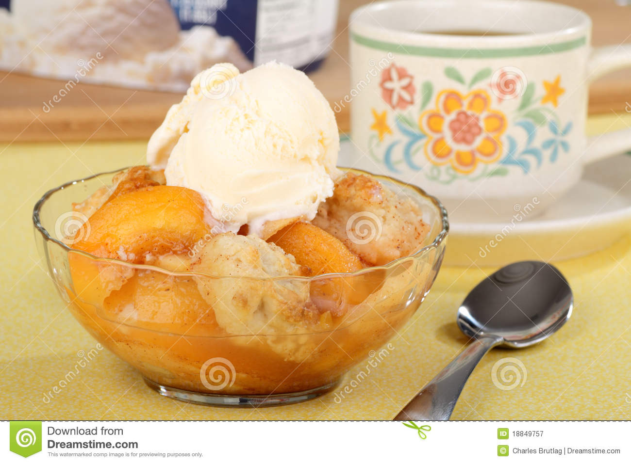 Peach Cobbler Dessert Royalty Free Stock Photography   Image  18849757