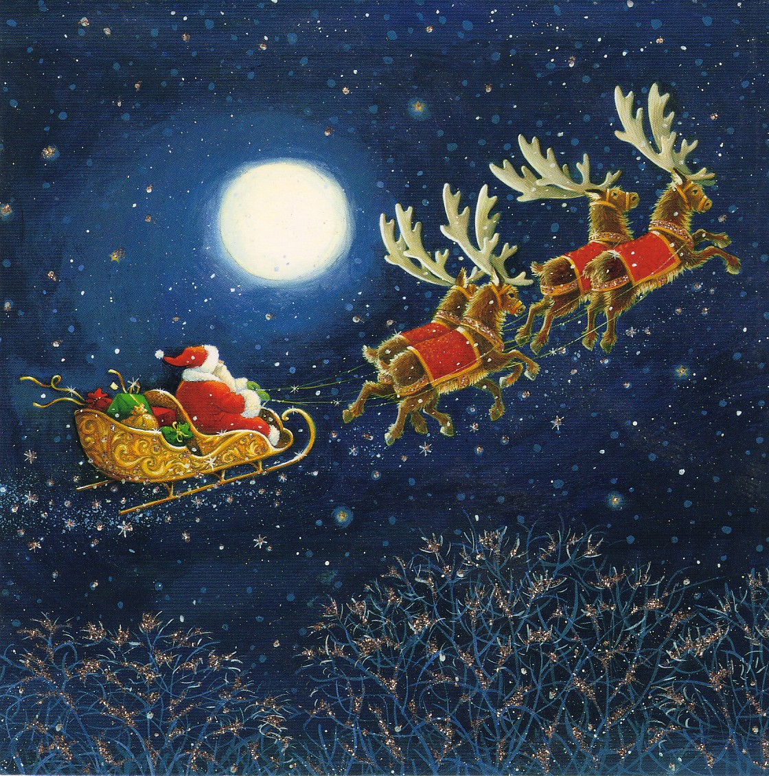 Santa Claus Still Busy On His Travels