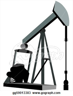 Stock Illustration   Oil Derrick Clip Art Or Logo Oil And Gas