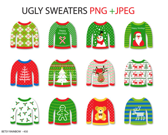 Ugly Sweater Cliparts Png Christmas Clipart Ugly Sweater Clip Art