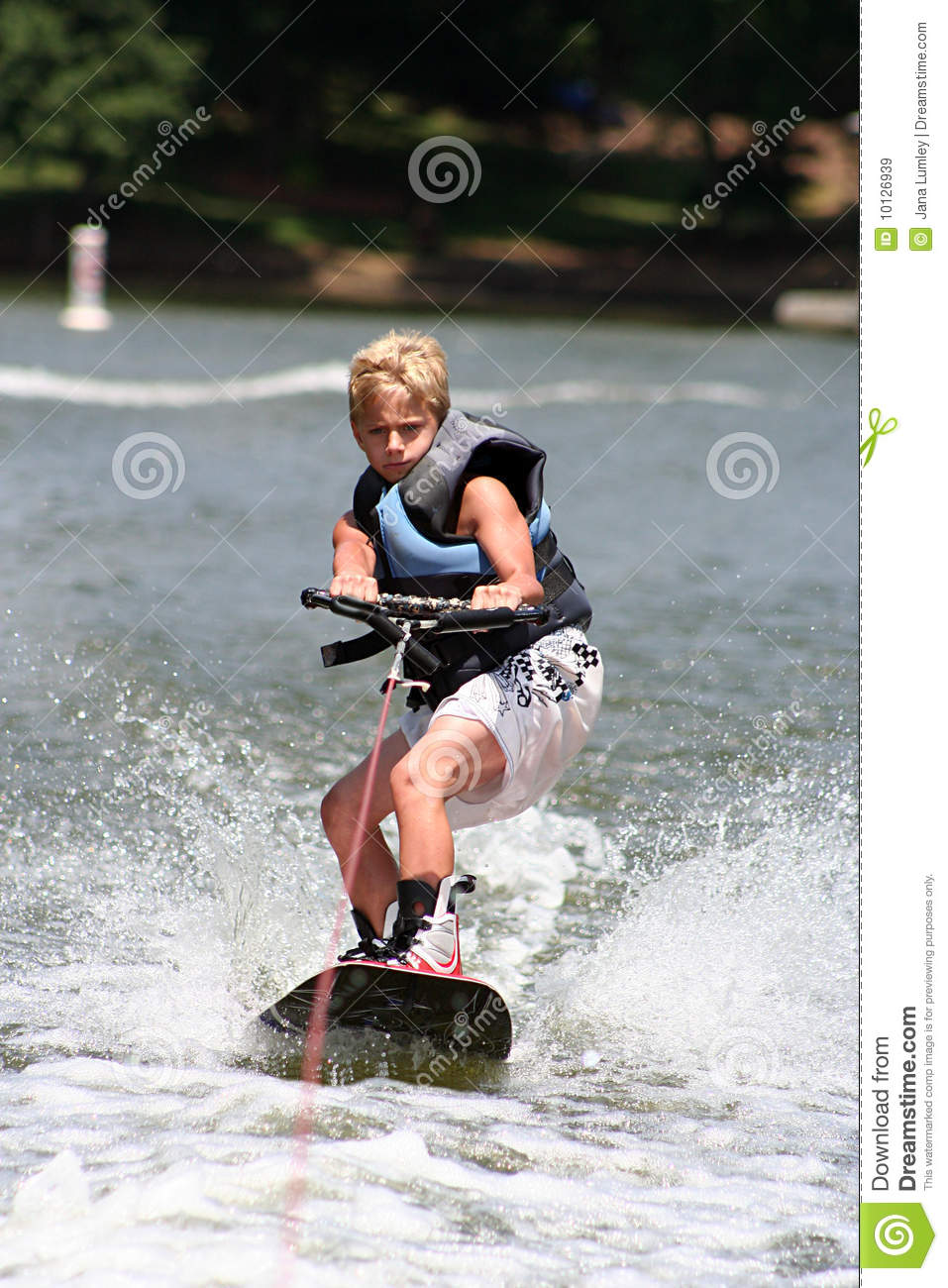 Wakeboarding Boy Royalty Free Stock Images   Image  10126939