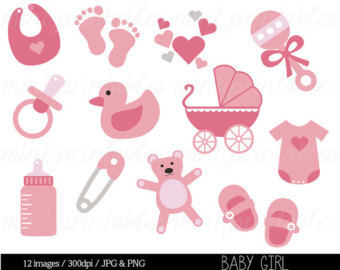 Baby Baby Girl Clipart Clipart Incinta Rosa Passeggino Onesie