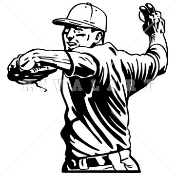 Baseball Player Clipart Black And White   Clipart Panda   Free Clipart