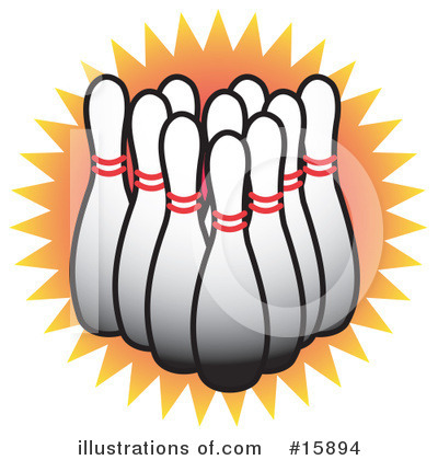 Bowling Clipart  15894   Illustration By Andy Nortnik