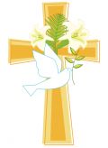 Cross Easter Lilies And Holy Spirit Dove Easter Clip Art
