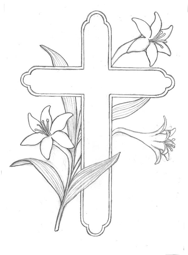 Easter Colouring  Religious Easter Colouring In Pages