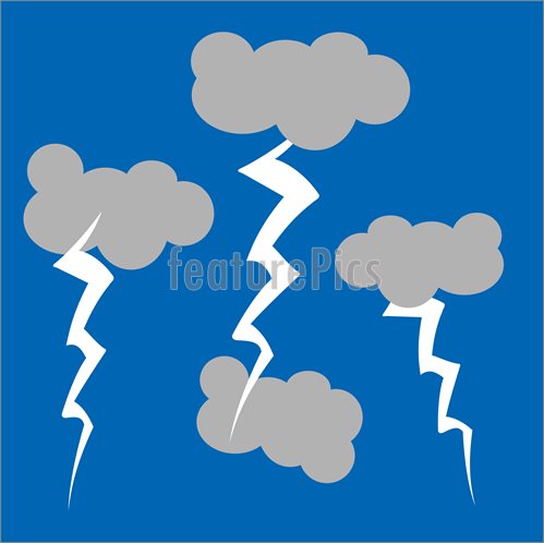 Illustration Of Stormy Sky    A Cartoon Style Stormy Sky Illustration