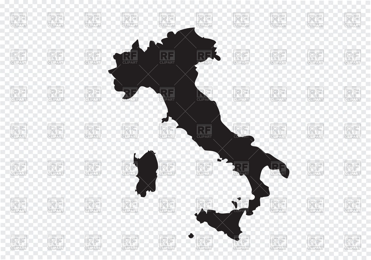 Italy Map Outline 87100 Download Royalty Free Vector Clipart  Eps