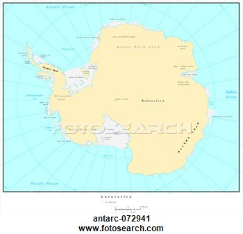Map Of Antarctica With Country Boundaries Antarc 072941 Map Resources    