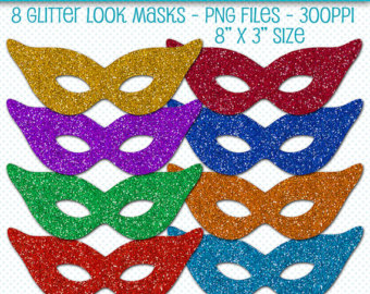 Mask Clip Art Masquerade Masks Clipart Glitter Look Masks Clipart