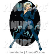 Outer Space Photography Pinup Illustrations Advertisement Artwork