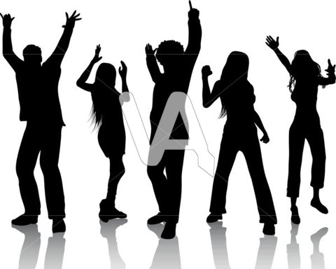 Party People Silhouette   Clipart Panda   Free Clipart Images