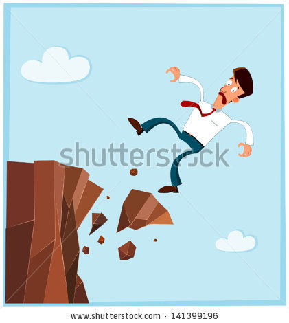 Person Falling Off Cliff Clipart And Falling From The Side