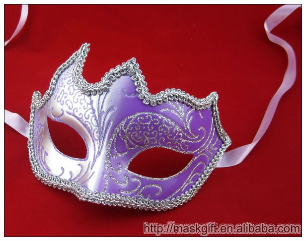 Purple And Silver Masquerade Masks Mask Purple And Silver