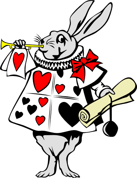 Rabbit From Alice In Wonderland Clip Art At Clker Com   Vector Clip