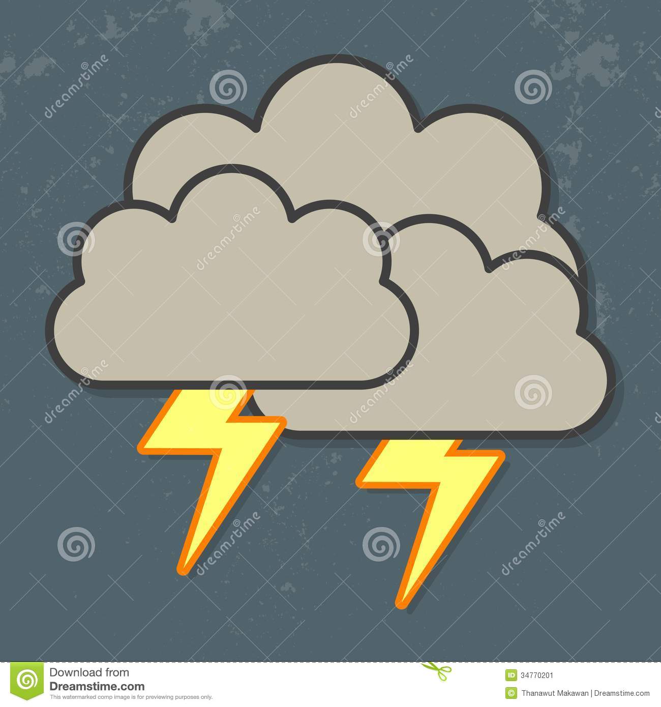 Sky  Cloud And Lightning Icon  Weather Icon Clipart Lightning Thunder
