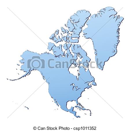 Stock Illustration   North America Map   Stock Illustration Royalty