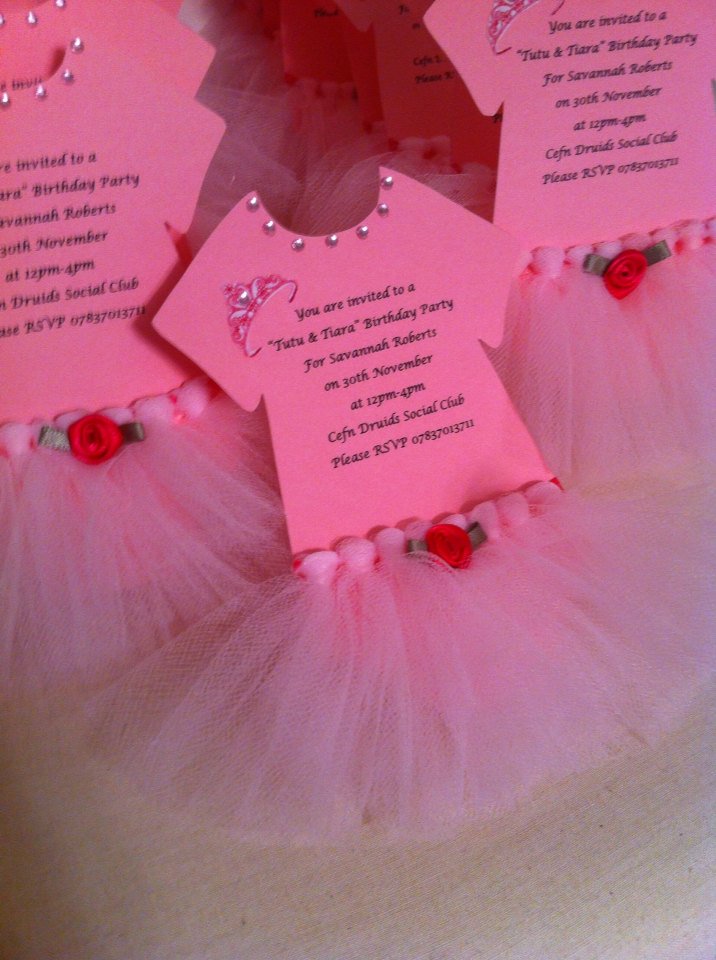 Tutu Invitations For Tutu Themed Baby Shower Or By Casitadecositas