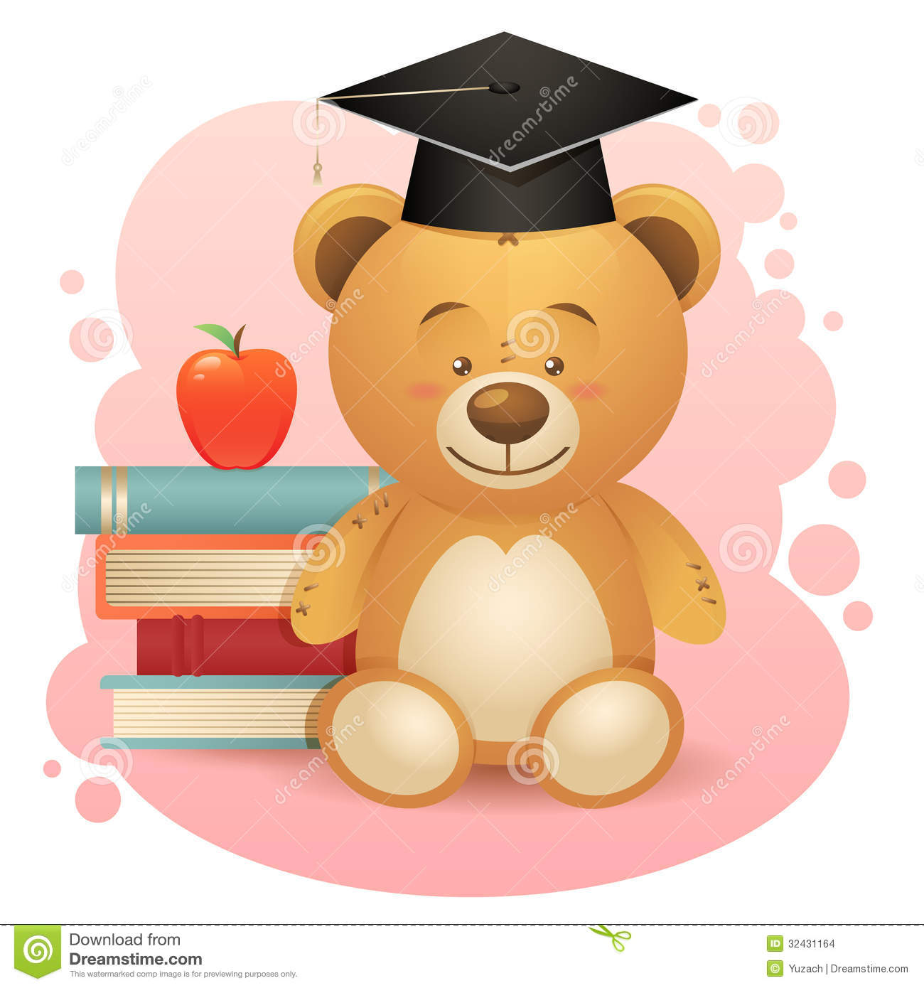 Back To School Cute Teddy Bear Toy Illustration Stock Images   Image