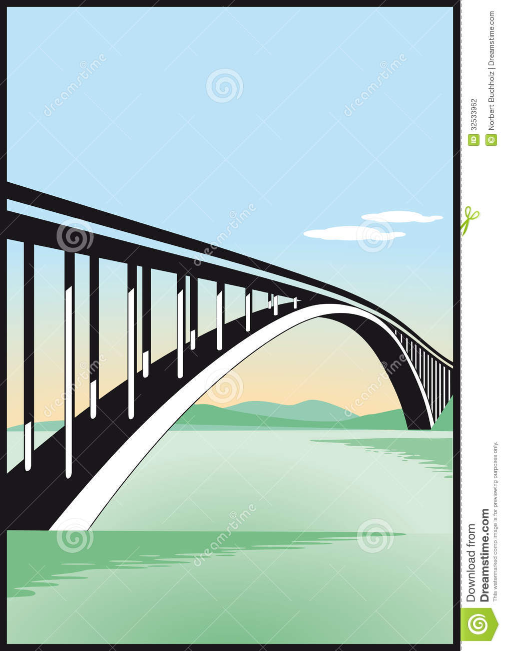 Bridge Over Water Stock Photography   Image  32533962