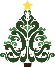 Christmas Tree Clipart  Free Christmas Stencils Elegant Christmas