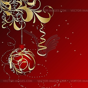 Elegant Christmas Background   Color Vector Clipart
