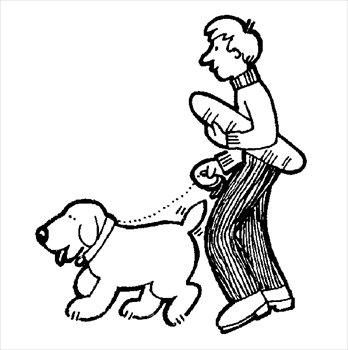Free Walking Dog Clipart   Free Clipart Graphics Images And Photos