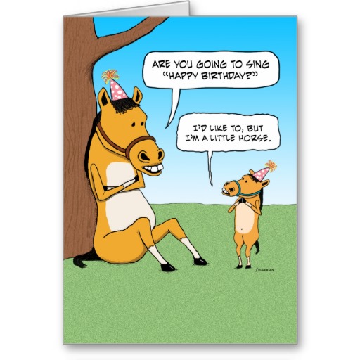 Funny Little Horse Birthday Card R63b36e3cf85d4cc9b2d691dcf0797681    