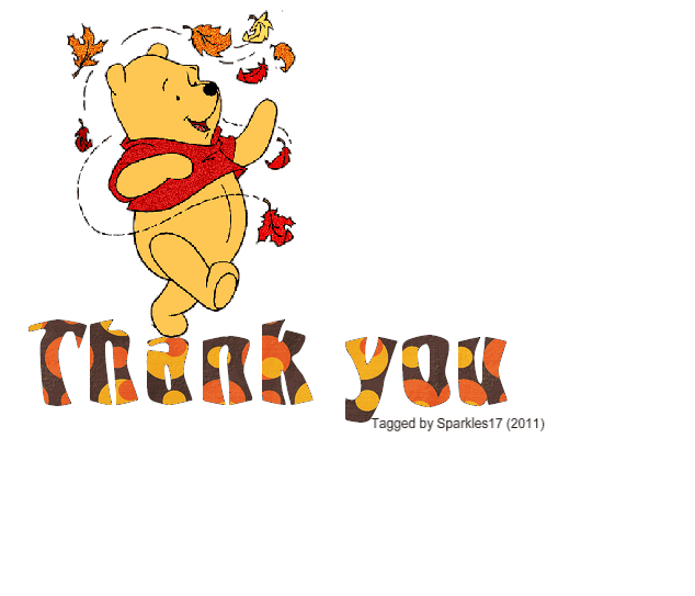 Glitter Text   Thank You   Winnie The Pooh   Thank You