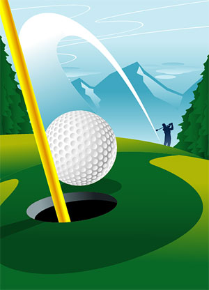 Golf Course   Download Free Vector Graphics Graphic And Web Design