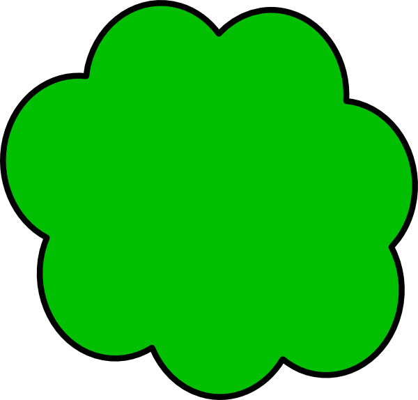 Green Cloud Clip Art At Clker Com   Vector Clip Art Online Royalty