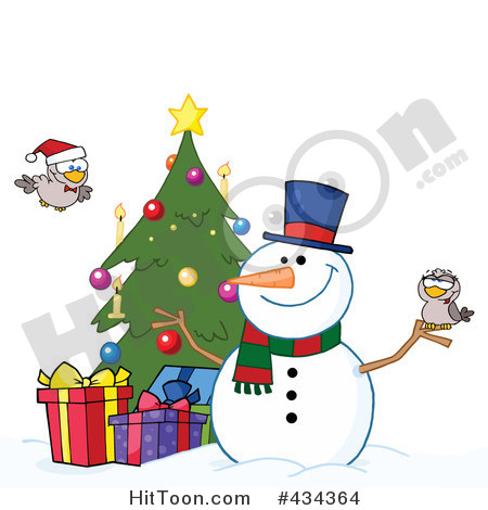 Snowman Christmas Gif Snowman And Christmas Tree In Christmas Snowman