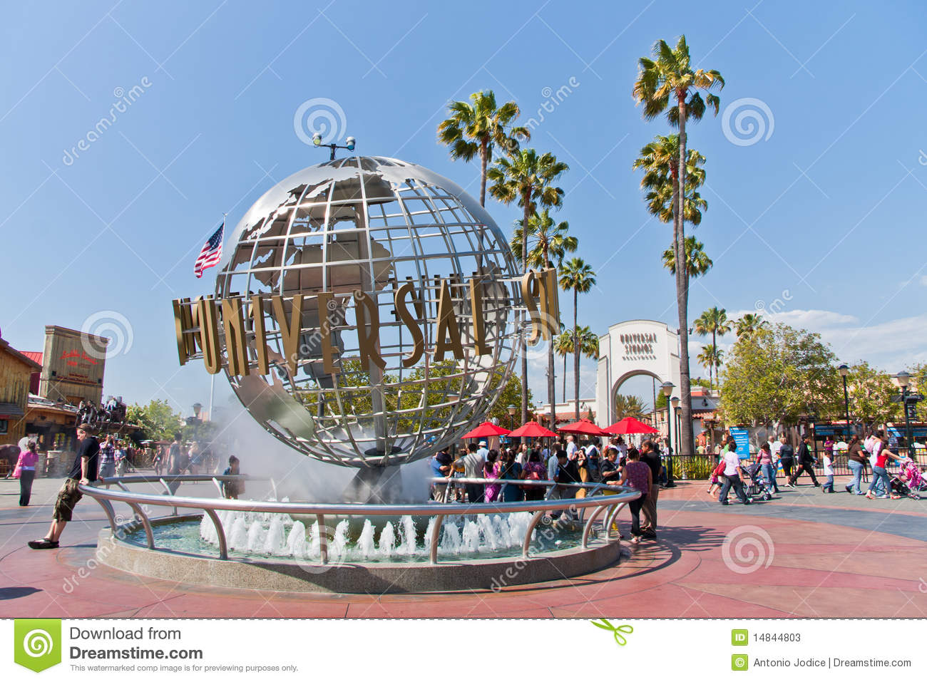 Universal Studios Hollywood Globe In Los Angeles Editorial Stock Photo