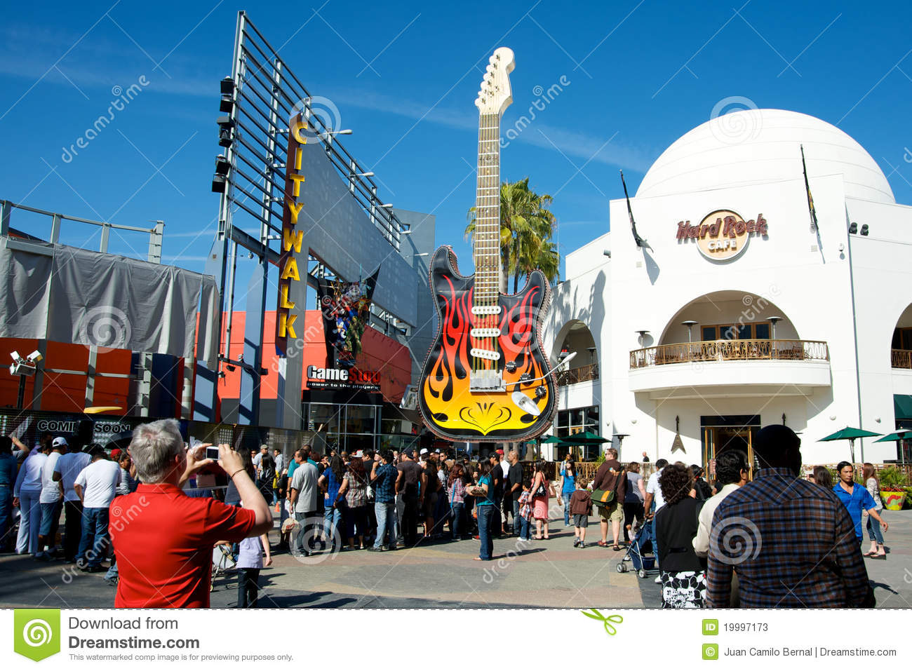 Universal Studios Hollywood Hard Rock Cafe Editorial Stock Photo