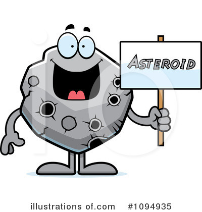 Asteroid Clipart  1094935 By Cory Thoman   Royalty Free  Rf  Stock
