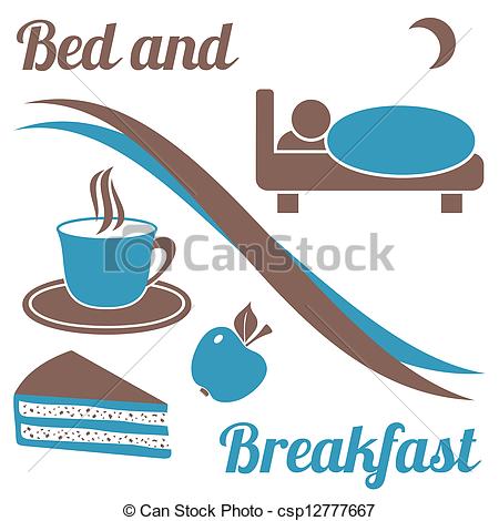 Bed And Breakfast    Csp12777667   Search Clipart Illustration