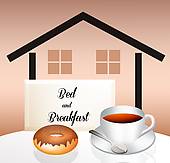 Bed Breakfast Illustrations And Clipart  459 Bed Breakfast Royalty
