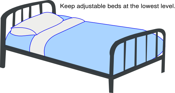 Blue Low Hospital Bed Clip Art At Clker Com   Vector Clip Art Online