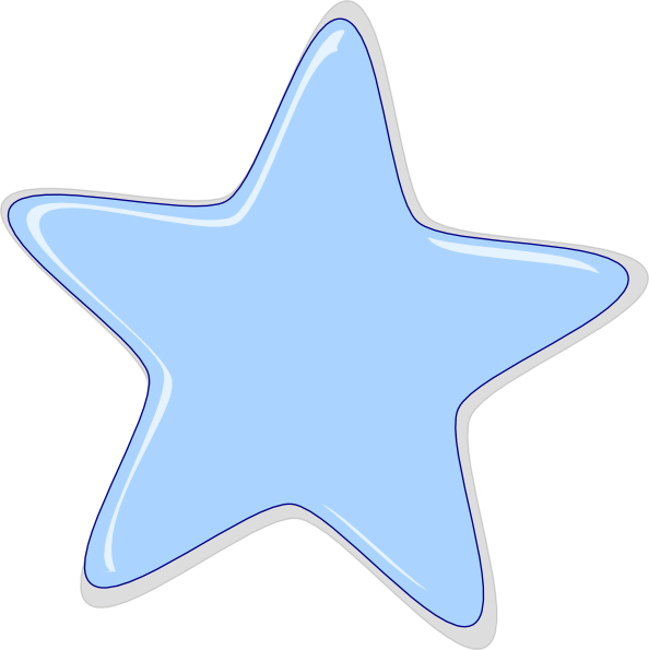 Blue Star Clip Art   Vector Clip Art Online Royalty Free   Public    