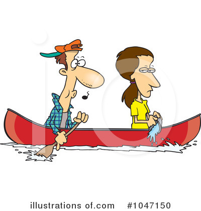 Canoe Clip Art Canoe Clipart Illustration