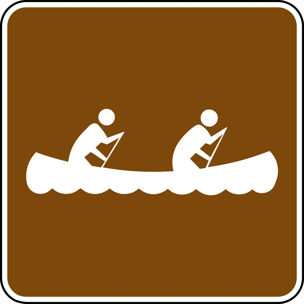 Canoeing Color   Clipart Etc