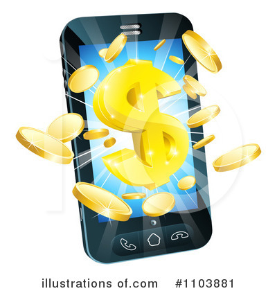 Cell Phone Clipart  1103881 By Geo Images   Royalty Free  Rf  Stock