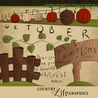 Country Life Graphics   Bountiful Harvest Collection