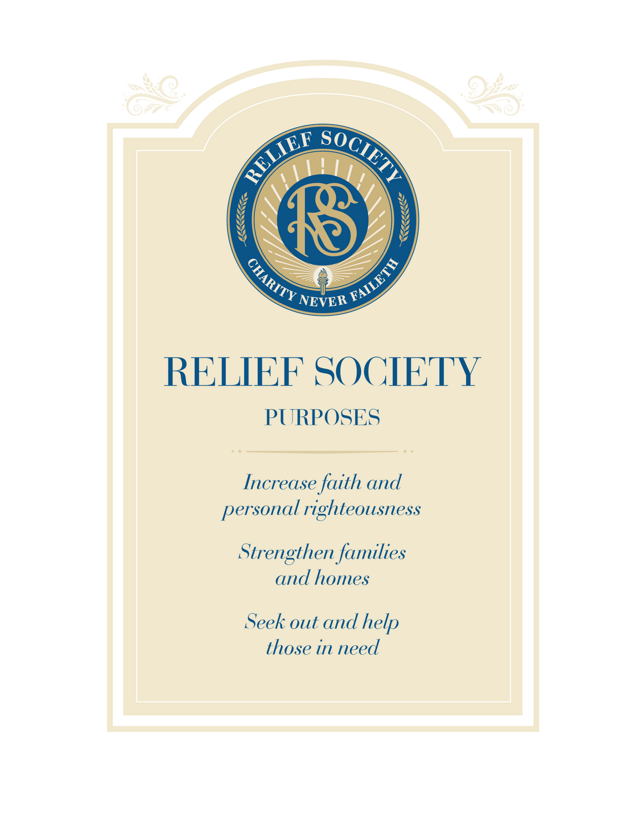 Didi   Relief Society  New Relief Society Logo   Bookmark And Poster