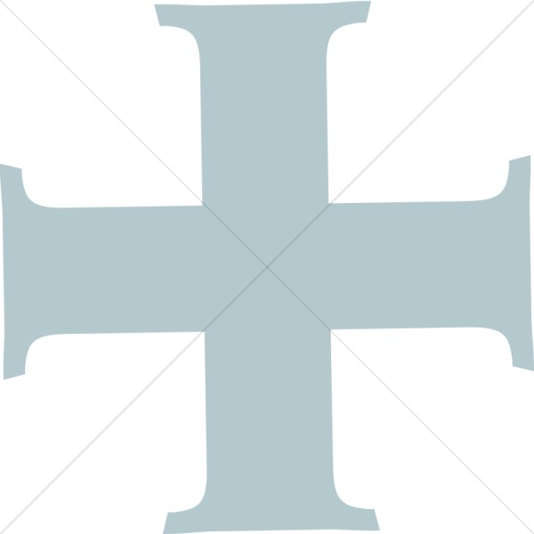 Fancy Cross Page Divider   Cross Clipart
