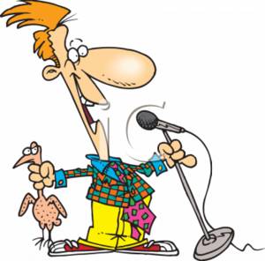 Joke Clipart 0511 0702 2316 3522 Comedian Talking While Holding A