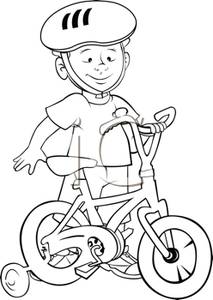 Learning To Ride A Bike Clipart A Little Boy Learning To Ride
