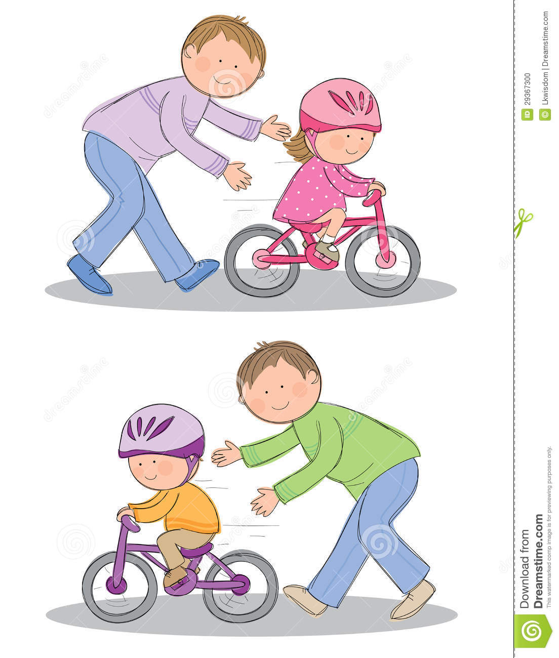Learning To Ride A Bike Clipart Learning To Ride A Bike