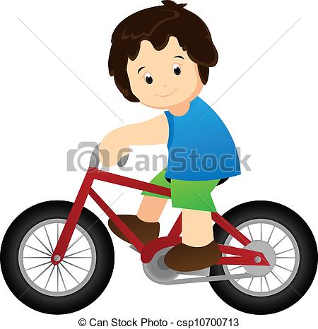 Learning To Ride A Bike Clipart Vector   Riding A Bicycle